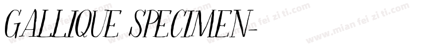 GALLIQUE SPECIMEN字体转换
